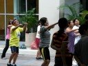 Aerobics class downtown Bangkok Aerobics class downtown Bangkok