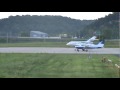 Dassault Falcon 20 taking off from Jefferson City,Missouri