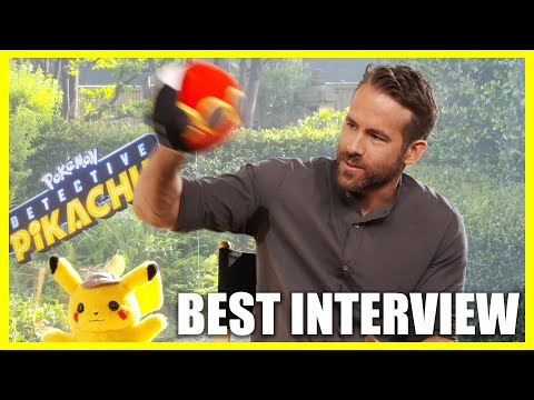 Ryan Reynolds Throws Pokéballs At Interviewer