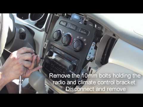 how to remove factory stereo toyota highlander 2001-2007