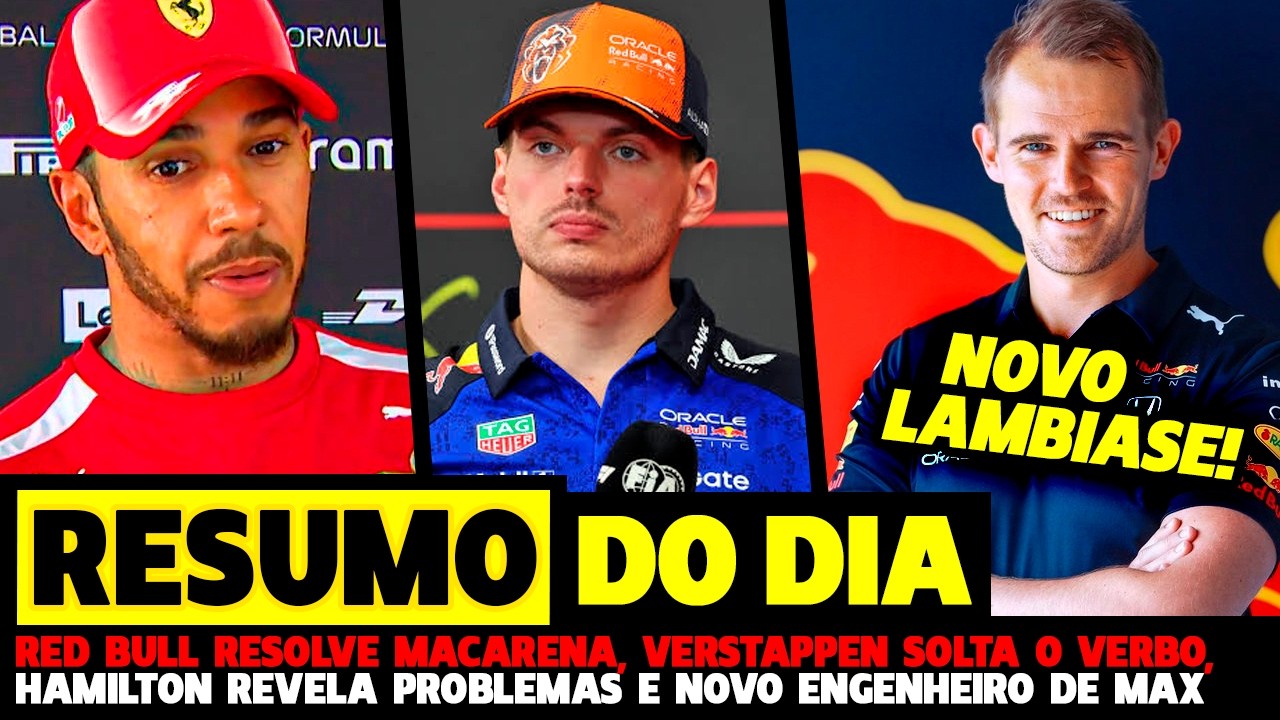🚨VERSTAPPEN SOLTA O VERBO, HAMILTON REVELA PROBLEMAS, MACARENA RESOLVIDA E NOVO LAMBIASE | FÓRMULA 1