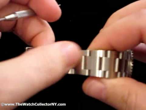 how to adjust rolex band
