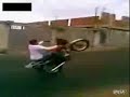 bad motorcycle wheelie crash OUCH! bad motorcycle wheelie crash OUCH!