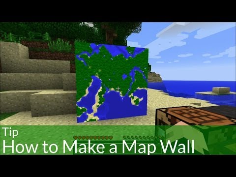 how to use a minecraft map