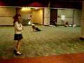Chibi Attempting A Jump Kick at Mega-Con