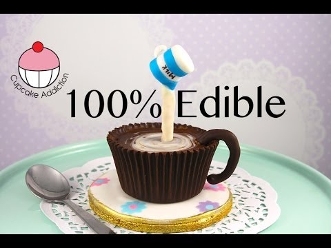 Chocolate TeaCup Cake Pop with Edible Cup, Saucer & Gravity Defying Milk Jug! By Cupcake Addiction