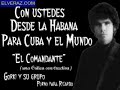ver tambi�n:


http://www.youtube.com/watch?v=1s6dnosnazc


rock cubano: porno para ricardo:



efe - la habana - 30/08/2008 

el l�der de la banda cubana de punk-rock porno para ricardo, gorki �guila, conocido por sus cr�ticas al r�gimen castrista detenido el lunes pasado, ha sido liberado hoy tras un juicio por una acusaci�n de 