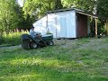 Lawnmower wheelies. Lawnmower wheelies.