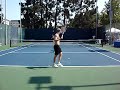 Marat Safin losing his cool while practicing with Tursunov 1
