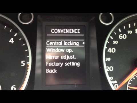 how to unlock vw golf door