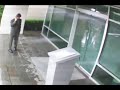 Spool of cable crashes through window!! Spool of cable crashes through window!!