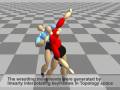 Character Motion Synthesis by Topology Coordinates (Eurographics 2009)