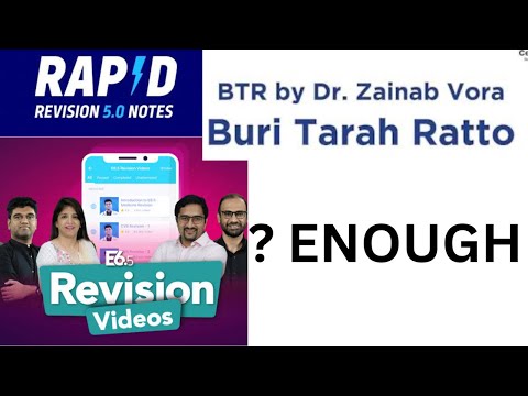 IS BTR/RAPID REVISION ENOUGH?