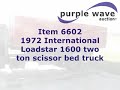 International Scissor Bed Truck