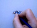 Colored Pencil Drawing of an Eye Part 1