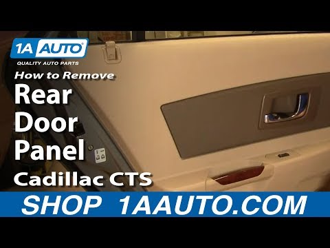How To Install Replace Rear Door panel Cadillac CTS 03-07 1AAuto.com