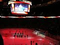 Canucks Fans Sing Oh Canada.