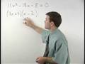 Watch Video on Solving Quadratic Equations by Factoring