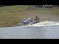 water skipping 583 MXZ skidoo and a polaris 600 triple