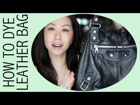 how to dye leather