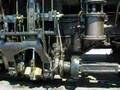 Shay Locomotive steam engine closeup