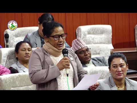 Mrs. Kalyani Khadka expressed her views on contemporary issues in the twenty-fifth meeting of the second session