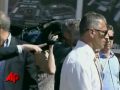 Raw Video: Clooney Tours Italy's Quake Area