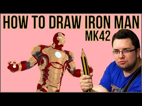 how to draw iron man mark 42