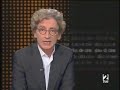 Programa Días de cine del 23 de Noviembre de 2007. Antonio Gasset no parece estar de acuerdo con que su programa tenga dos bloques de publicidad.