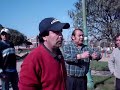 Pobladores de Las Dunas encaran la accion de Carabineros