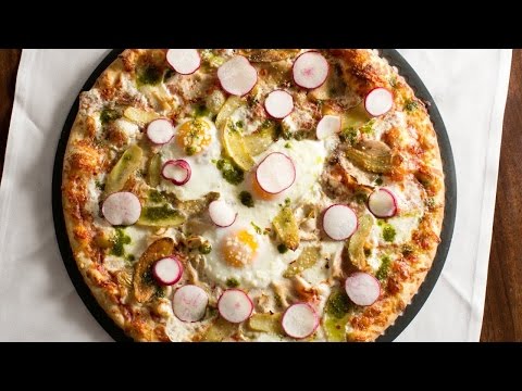 Schwan's Chef Collective Spring Pizza Toppings: Egg and Porchetta Pizza Watch