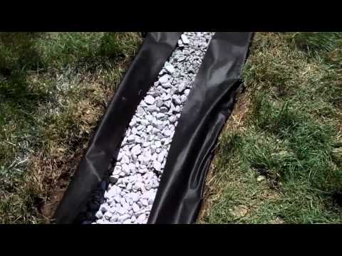 how to install drain tile in yard
