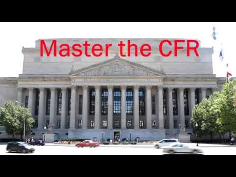 how to locate regulations in the c.f.r