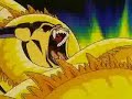 goku utiliza el golpe del dragon contra hildegan