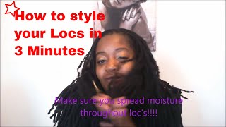 3 Minute Loc style with Shai farasha