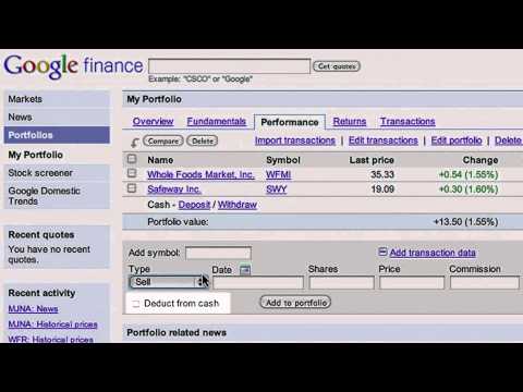 how to use google finance