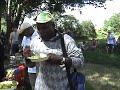 a village serves us lunch from their harvest