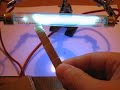 Plasma under magnetic field influence in UV Light tube