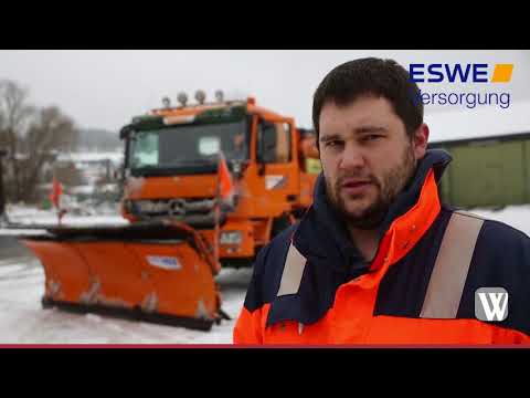 Schneerumung rund um Wiesbaden: Schnee und Gltte fhr ...