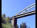 Treno cantiere austriaco sul viadotto Trisanna