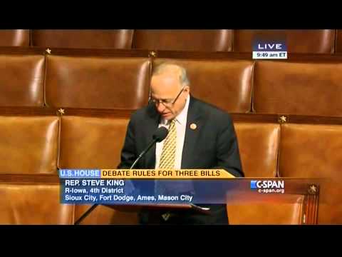 Congressman Steve King Address H.R. 5759