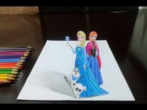 how to draw frozen