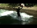 Surfing on the Isarkanal, Thalkirchen, Munich Surfing on the Isarkanal, Thalkirchen, Munich