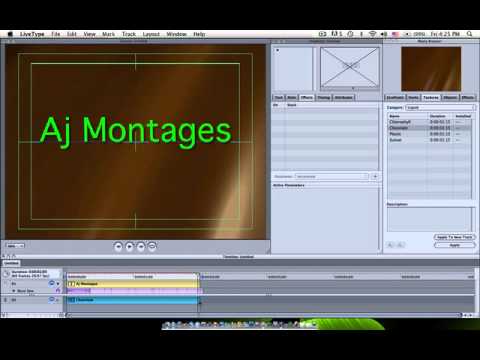livetype - A quick 5 minute video of how to use Live Type to create cool title slide.