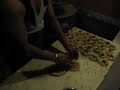 roti being cooked in a tandoor