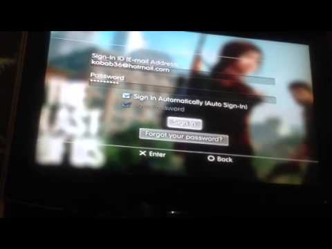 how to sign in on ps3