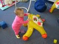 Malika Treynor \"Walking around her classroom with a walker\"
