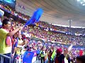 Entrant al camp. Saint Denis. Final Champions Barça-Arsenal