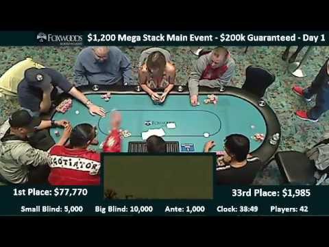 $1,200 Mega Stack - Day 2 (part 1)_Legjobb póker videók