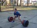 Deadlift 260kg/575lb at 75kg/165lb